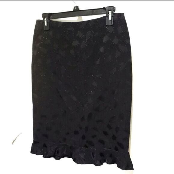 David Meister A Line Skirt Acetate Viscose Womens Size 8 - Picture 3 of 8